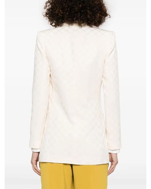Elisabetta Franchi ジャカード ジャケット White