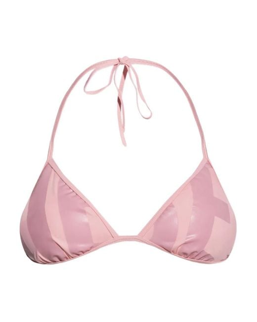 DIESEL Pink Bfb-Sees-A Triangle Bikini Top