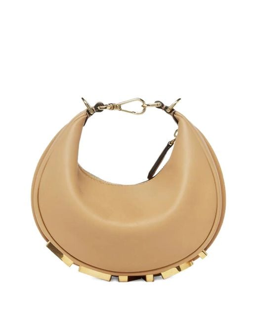 Fendi Natural Mini Graphy Tote Bag