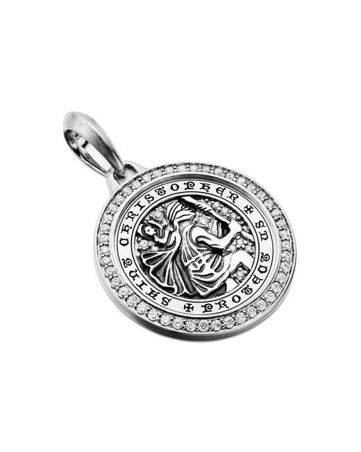 David Yurman Metallic Sterling St. Christopher Amulet (34.5Mm) for men