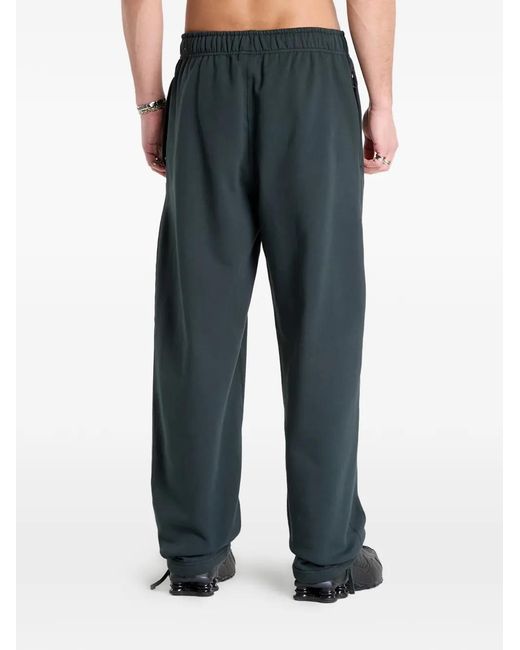 Nike Blue Fleece Tie-Hem Track Pants for men