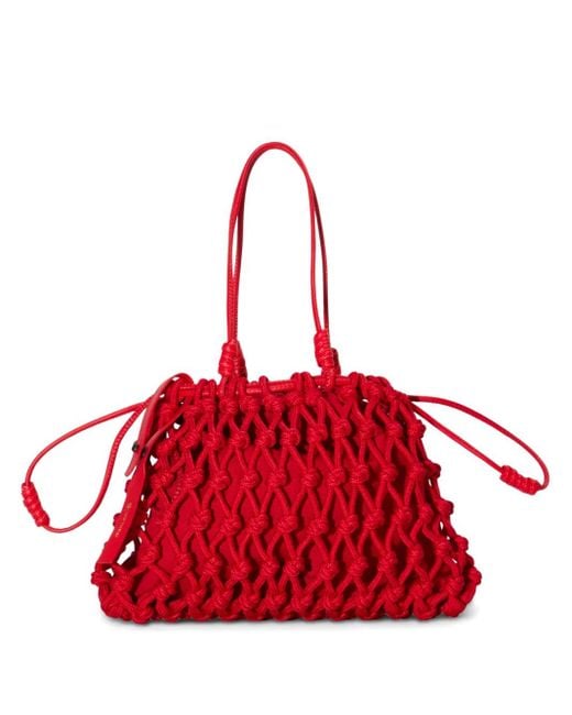 Osklen Red Macrame Shoulder Bag for men