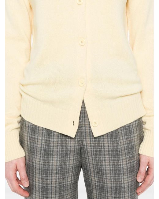 Fabiana Filippi Natural Perforated-Detail Cardigan