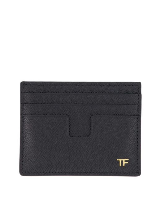 Tom Card Tom Ford Logo-Detail Card Holder in Black for Men | Lyst UK