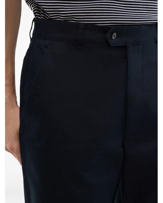Fursac Blue Cotton Cargo Shorts for men