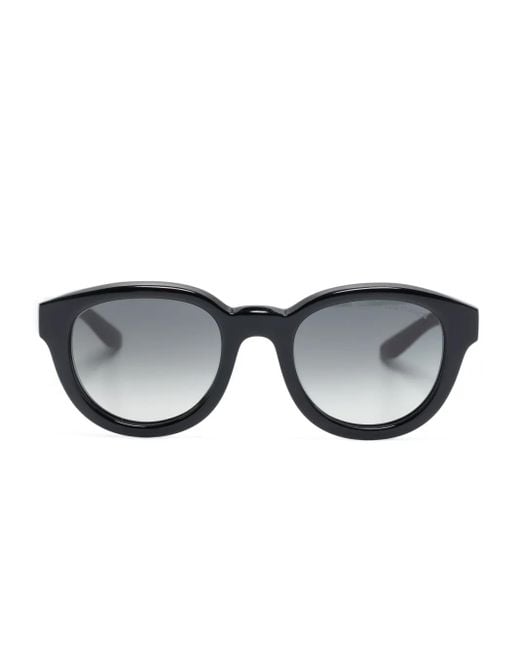Giorgio Armani Black Round-Frame Gradient-Lenses Sunglasses
