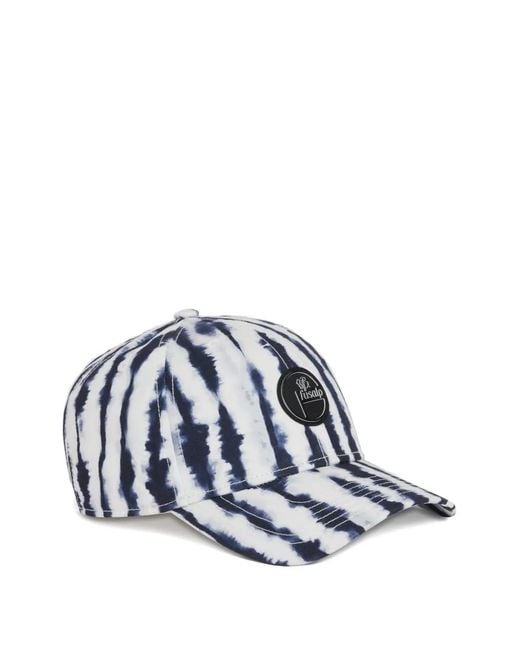 Fusalp White Gestreifte Baseballkappe Mit Logo