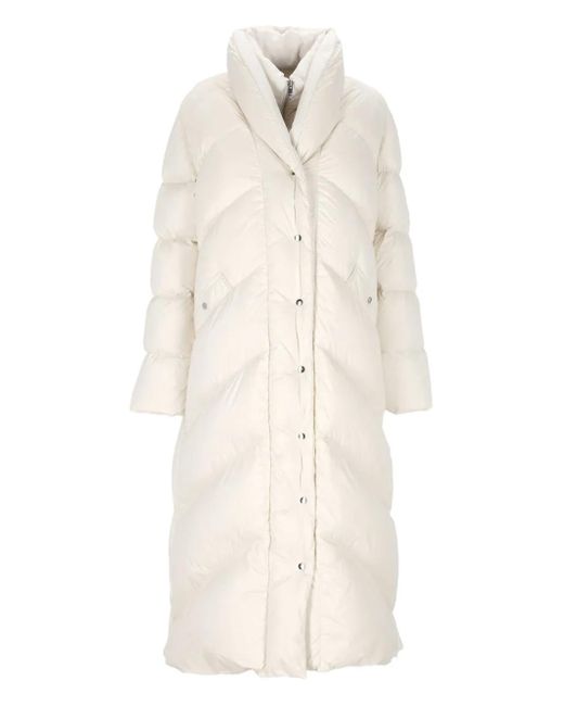 Add White Buttoned Coat