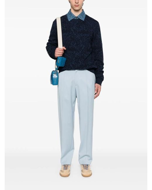 Etro Blue Sweater for men