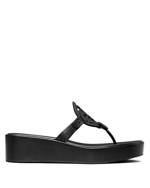 Sandali Slides Miller di Tory Burch in Black