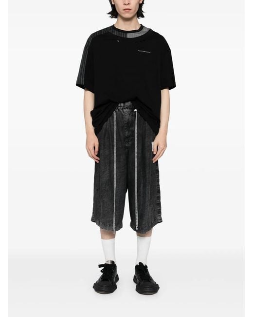 Maison Mihara Yasuhiro Black Drawstring Shorts for men