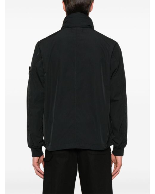 Stone Island Black Jacket With Patch Pockets for men