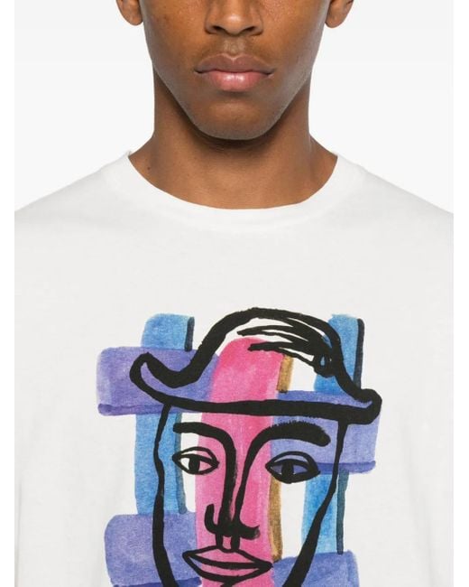 Bode Hat-print T-shirt in White für Herren
