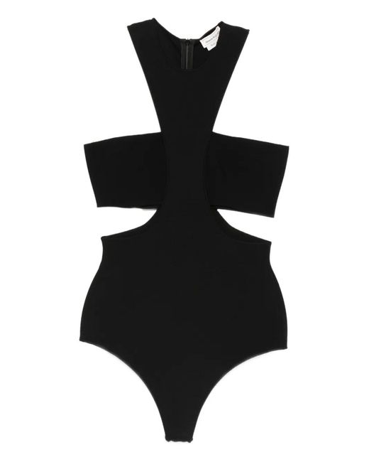McQueen Black Cutout Top