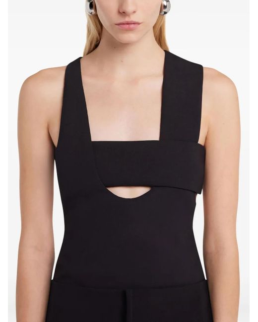 Courreges Tanktop in het Black