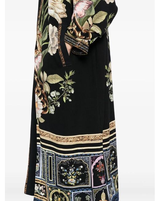 Camilla Black Ottoman Elegance Coat