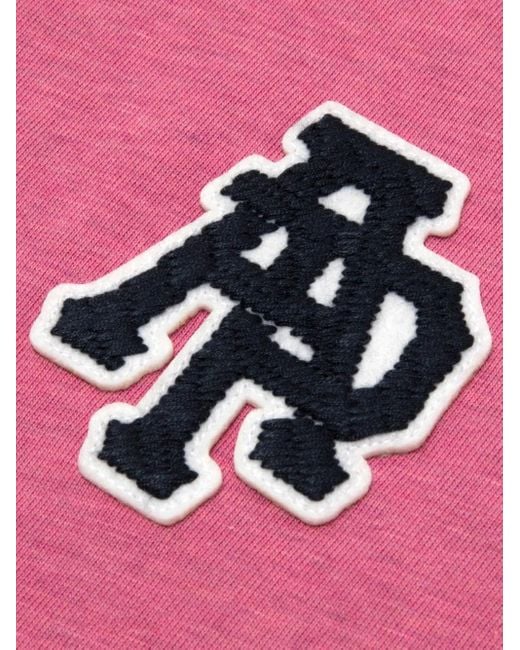 Aape By A Bathing Ape Pink Logo-Print Cotton T-Shirt for men