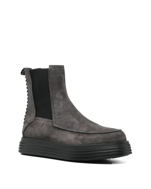 THE ANTIPODE Black Suede Boots for men