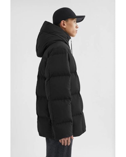 Jil Sander Black Quilted Down Jacket for men