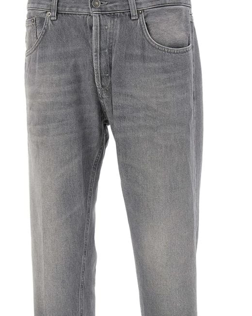 Dondup Gray Dian Five-Pocket Jeans for men
