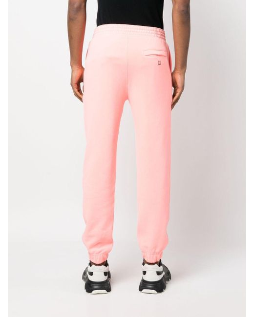 Pantaloni sportivi con ricamo di Givenchy in Pink da Uomo