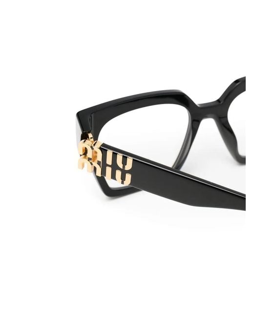 Miu Miu Black Square Frame Glasses