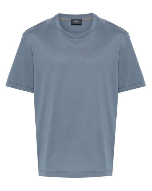 T-shirt girocollo di Brioni in Blue da Uomo