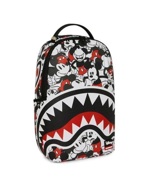 Sprayground White X Disney Mickey Crammed Backpack for men