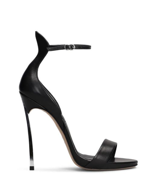 Casadei Black Cappa Blade Sandals