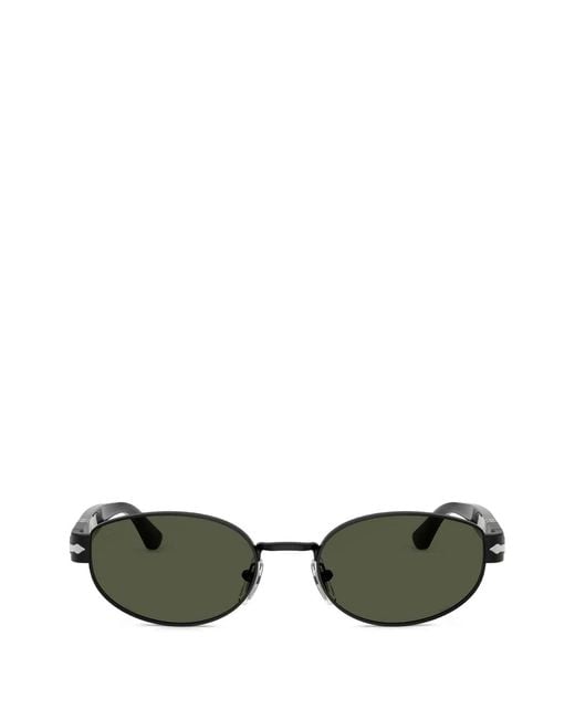 Persol Green Oval-Frame Sunglasses