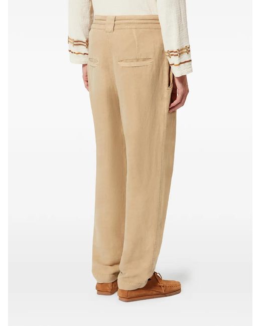 Isabel Marant Natural Sirius Pleated Trousers for men