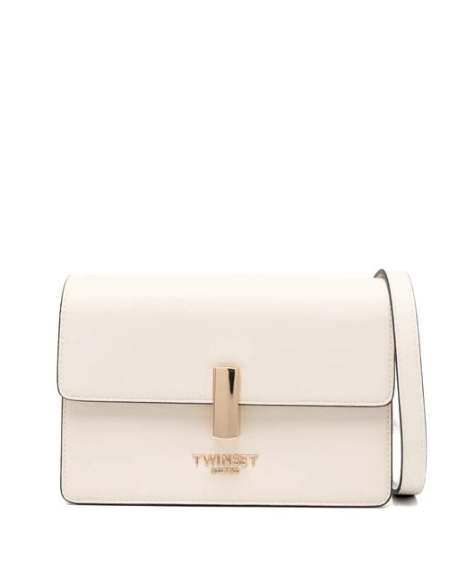 Twinset Natural Adjustable-Strap Shoulder Bag