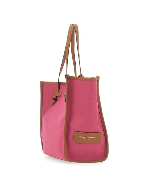 Gianni Chiarini Pink Medium Marcella Tote Bag