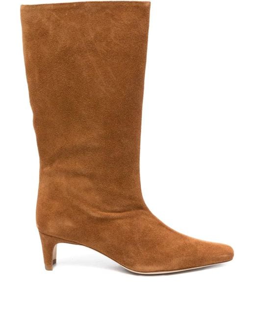 Staud Brown Spitze Wally Wildlederstiefel 60mm