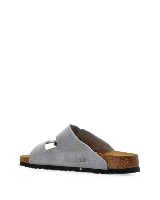 Birkenstock White Arizona Buckle-Fastening Sandals for men