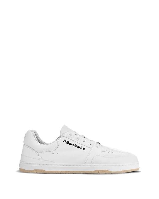 Barebarics White Wave Barefoot Perforated-Detail Sneakers