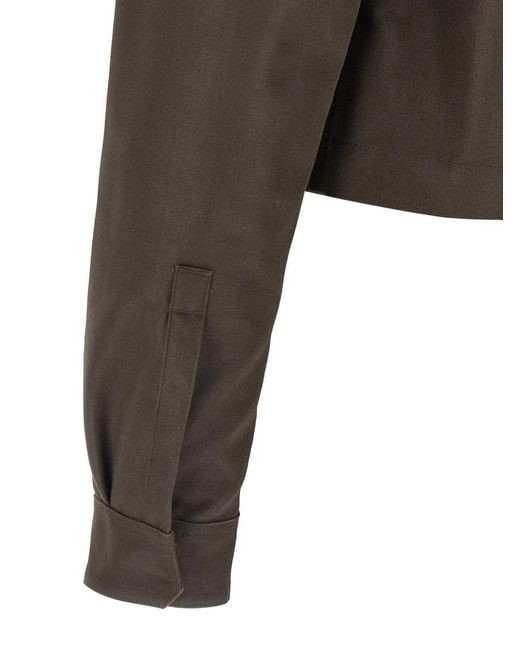 Rick Owens Brown Tour Alice Cropped Shirt Jacket for men
