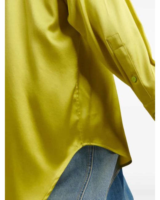Tom Ford サテンシャツ Yellow