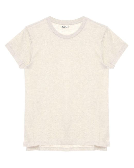 T-shirt girocollo di Auralee in White
