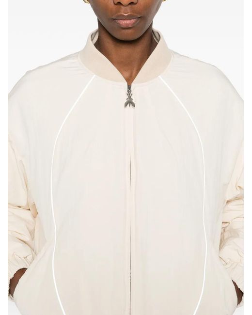 Patrizia Pepe Natural Panelled Bomber Jacket