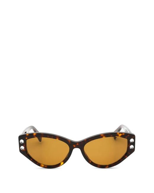 Moschino Metallic Embellished Cat-Eye Sunglasses