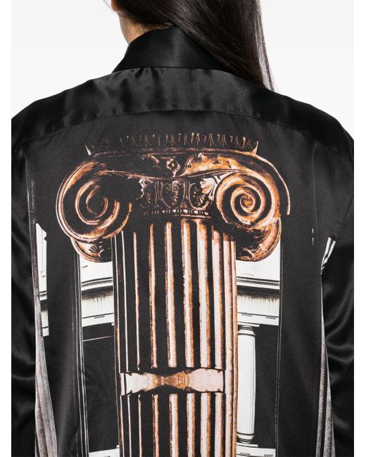 Camisa Column Tessitura Body Couture de hombre de color Black