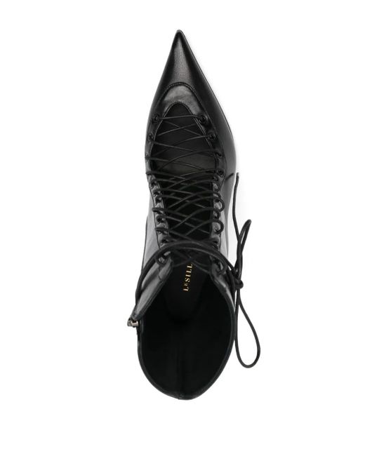 Le Silla Black 85Mm Leather Boots