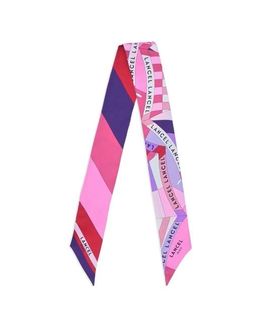 Lancel Pink Parasol Logo Headband