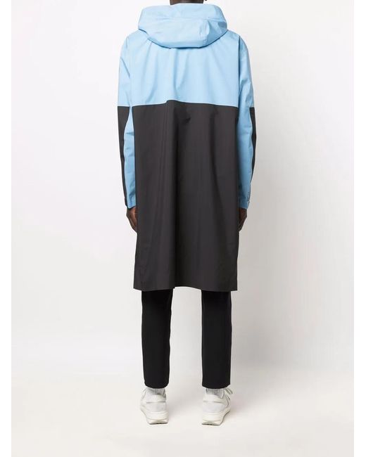 Woolrich Blue Panelled Delaware Coat for men