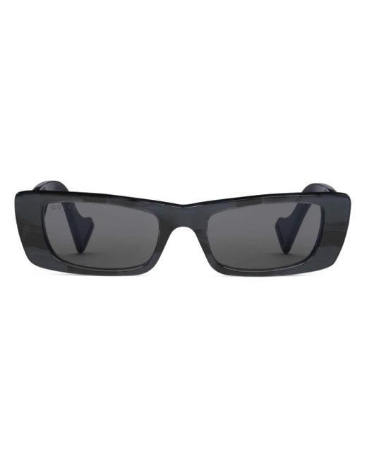 Gucci GG Rectangular Sunglasses in Gray | Lyst