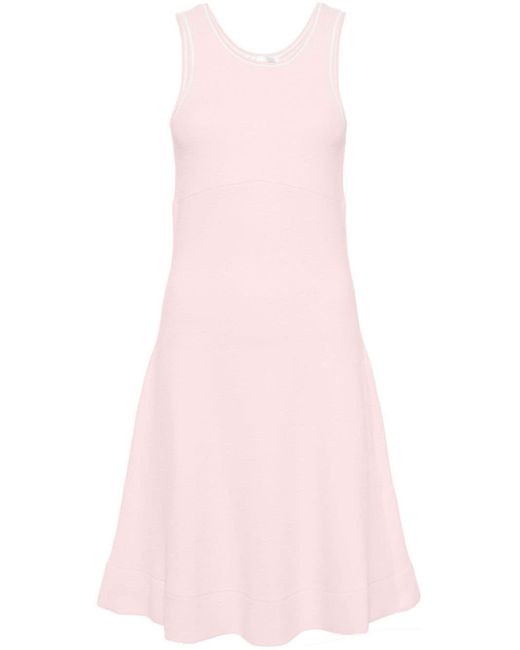 Robe trapèze à design sans manches Victoria Beckham en coloris Pink
