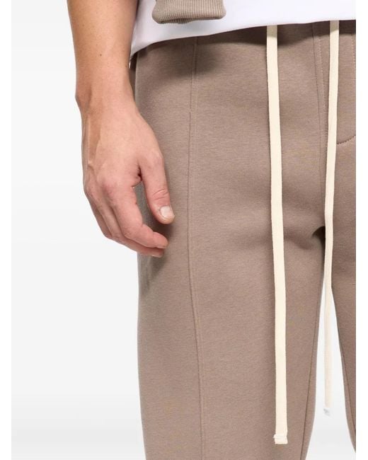 Hamza Natural Drawstring Panelled Sweatpants for men