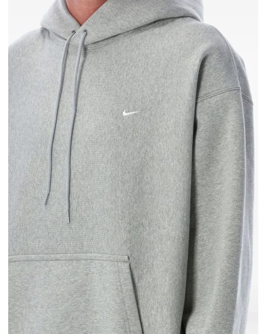 Nike Gray Swoosh Logo Hoodie for men