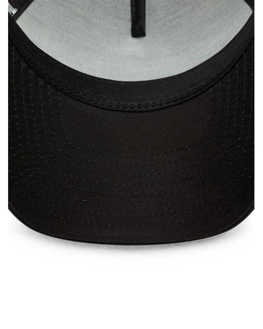 KTZ Black Logo-Patch Mesh-Panel Trucker Cap for men